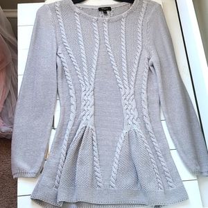 CLOSET CLEAR OUT! Large Cupio 💕 Ribbed Sweater with Sewn Silver